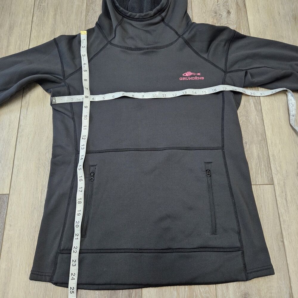 Grundens Maris Technical Hoodie Sweatshirt Base Layer Black Women's Medium - Picture 2 of 6